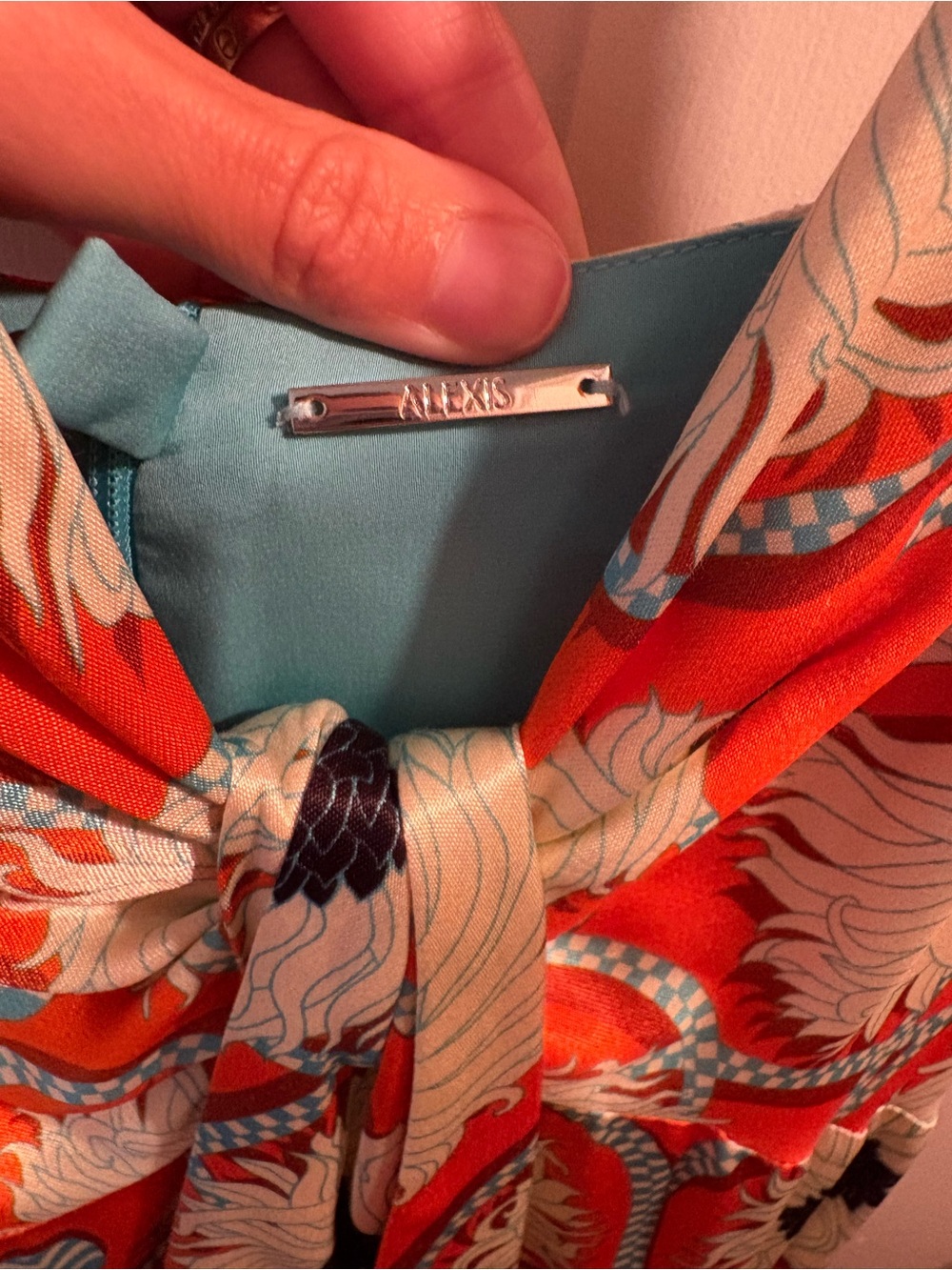 Alexis Orange Floral High-Low Maxi Dress - Picture 4 of 4